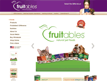 Tablet Screenshot of fruitablespetfood.com